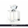 Wholesale Square Cheap Crystal Clear Perfume Bottle, Glass Prefume Bottle